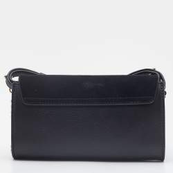 Pre Owned حقيبة كروس كلوي ميني فاي جلد أسود وسويدي