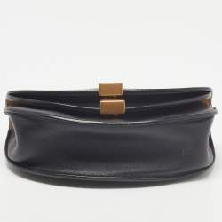 Pre Owned Chloe Black Leather Georgia Convertible Belt Bag