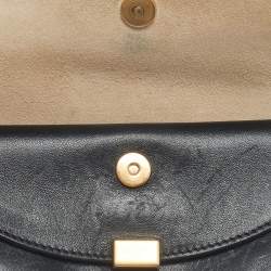 Pre Owned Chloe Black Leather Georgia Convertible Belt Bag