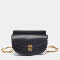 Chloe Black Leather Georgia Convertible Belt Bag Chloe | TLC