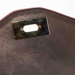 مملوكة مسبقًا حقيبة كتف كلوي سالي جلد برتقالي صغيرة 