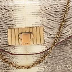 مملوكة مسبقًا حقيبة كتف كلوي سالي جل د برتقالي صغيرة 