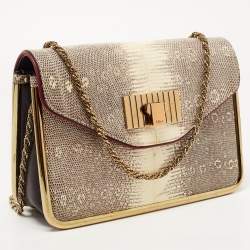 مملوكة مسبقًا حقيبة كتف كلوي سالي جلد برتقالي صغيرة 