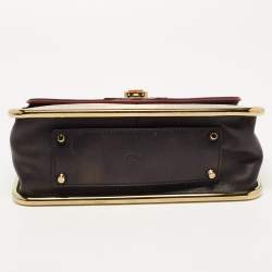 مملوكة مسبقًا حقيبة كتف كلوي سالي جلد برتقالي صغيرة 