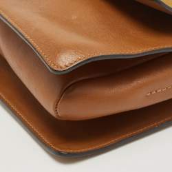 مملوكة مسبقًا Chloe Brown/Tan Leather and Suede Small Faye Shoulder Bag