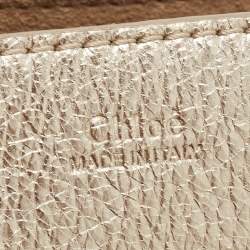 Pre Owned Chloe Beige/Gold Leather Medium Drew Shoulder Bag