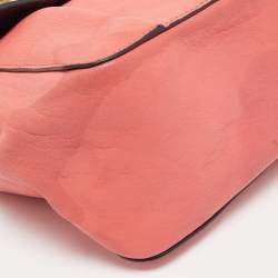 Pre Owned حقيبة كتف كلوي السي متوسطة جلد برتقالية