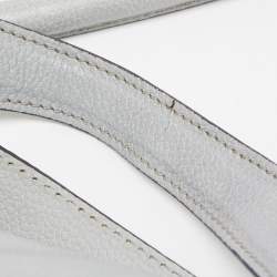 Pre Owned Chloe Light Blue Leather Medium Paraty Satchel