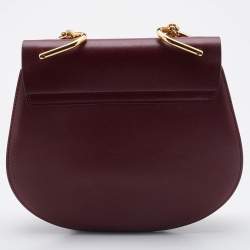 Pre Owned حقيبة كتف كلوي "درو" متوسطة سويدي و جلد بيج