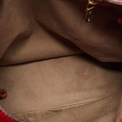 Pre Owned Chloé Red Leather Large Elsie Shoulder Bag