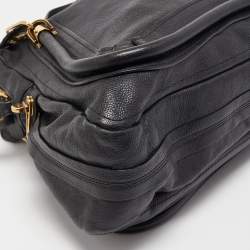 مملوكة مسبقًا Chloe Black Leather Large Paraty Shoulder Bag