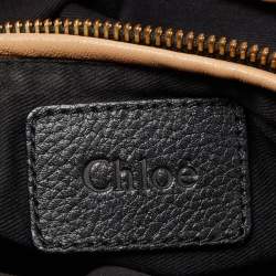 مملوكة مسبقًا Chloe Black Leather Large Paraty Shoulder Bag