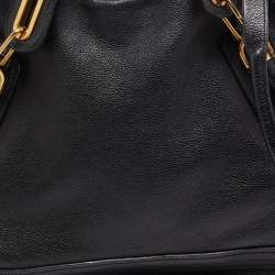 مملوكة مسبقًا Chloe Black Leather Large Paraty Shoulder Bag