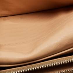 Chloe Metallic Beige Python Flap Continental Wallet