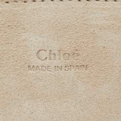Pre Owned Chloe Burgundy Leather and Suede Mini Faye Crossbody Bag
