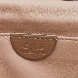 Chloé Gold Python Medium Elsie Shoulder Bag
