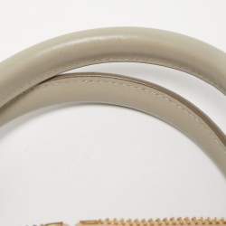 Pre Owned حقيبة يد كلوي بايلي متوسطة جلد بيج داكن و رصاصي