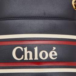Pre Owned Chloe Tri Color Leather Mini Roy Bucket Bag