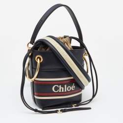 Pre Owned Chloe Tri Color Leather Mini Roy Bucket Bag