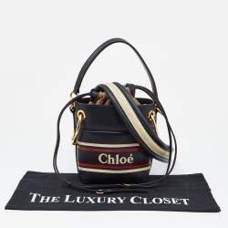 Pre Owned Chloe Tri Color Leather Mini Roy Bucket Bag