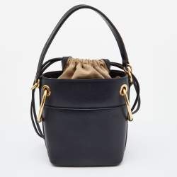 Pre Owned Chloe Tri Color Leather Mini Roy Bucket Bag