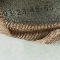 Pre Owned Chloe Airy Green Suede and Leather Small Marcie Saddle Bag