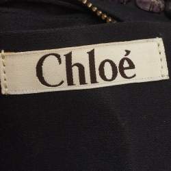 Chloe Black/Purple Satin Stone Beads Embellished Crescent Hobo