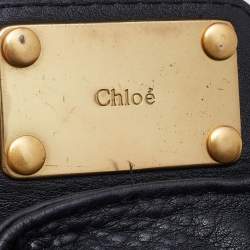 Pre Owned Chloe Black Leather Medium Paddington Satchel