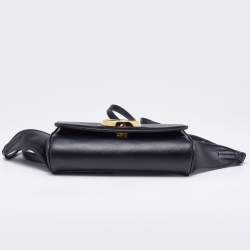 Chloe Black Leather and Suede C Belt Bag             