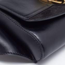 Chloe Black Leather and Suede C Belt Bag             