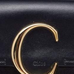 Chloe Black Leather and Suede C Belt Bag             