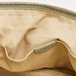 Pre Owned Chloe Pistachio Green Leather Medium Marcie Turn Lock Satchel