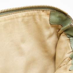 Pre Owned Chloe Pistachio Green Leather Medium Marcie Turn Lock Satchel