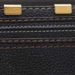 Chloe Black Leather Marcie Zip Around Continental Wallet