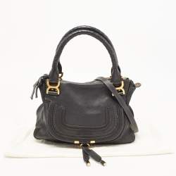 Pre Owned Chloe Black Leather Medium Marcie Shoulder Bag