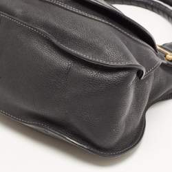 Pre Owned Chloe Black Leather Medium Marcie Shoulder Bag