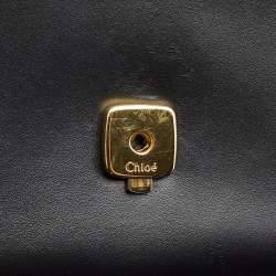 Chloe Black Leather Small C Top Handle Bag