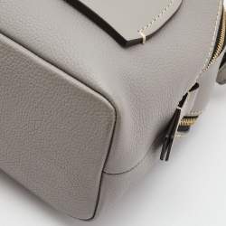 Pre Owned Chloe Grey Leather Small Daria Shoulder Bag