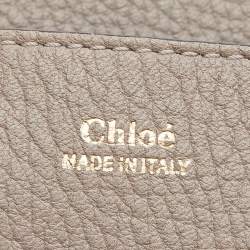 Chloé Beige Leather Mini Drew Chian Shoulder Bag