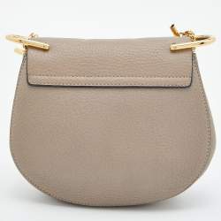 Chloé Beige Leather Mini Drew Chian Shoulder Bag