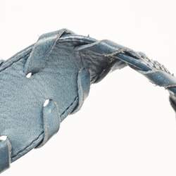 Pre Owned Chloe Blue Python and Leather Silverado Satchel