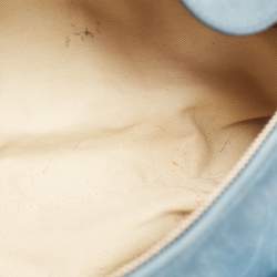 Pre Owned Chloe Blue Python and Leather Silverado Satchel