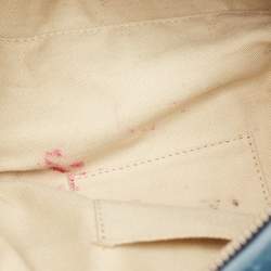 Pre Owned Chloe Blue Python and Leather Silverado Satchel