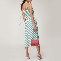 Pre Owned Chloé Red Leather Small Elsie Shoulder Bag