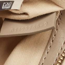 Chloe Grey Leather and Suede Small C Double Carry Bag