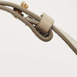 Chloe Grey Leather and Suede Small C Double Carry Bag