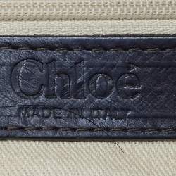 Pre Owned Chloe Brown Python and Leather Silverado Satchel