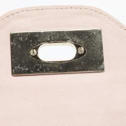 Pre Owned Chloe Dusty Pink Suede Medium Sally Flap Shoulder Bag