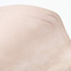 Pre Owned Chloe Dusty Pink Suede Medium Sally Flap Shoulder Bag