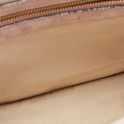 Pre Owned Chloe Dusty Pink Suede Medium Sally Flap Shoulder Bag